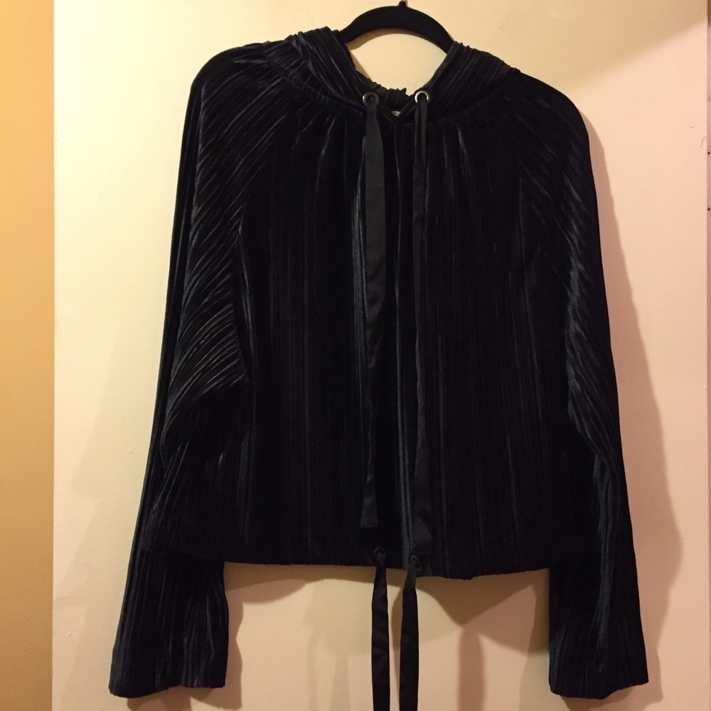 Rachel Roy Velvet Hoodie
